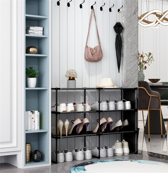 Shoe rack with cover